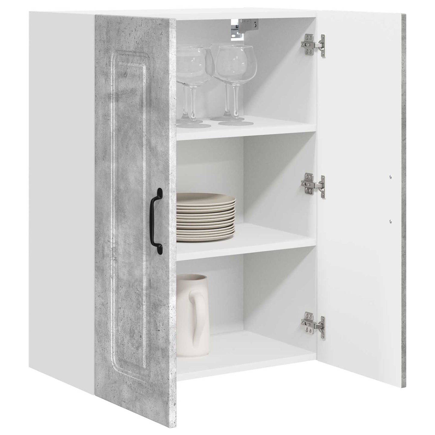 vidaXL Küchenschrank Kalmar Beton Grau 60 x 31 x 80 cm Holzwerkstoff