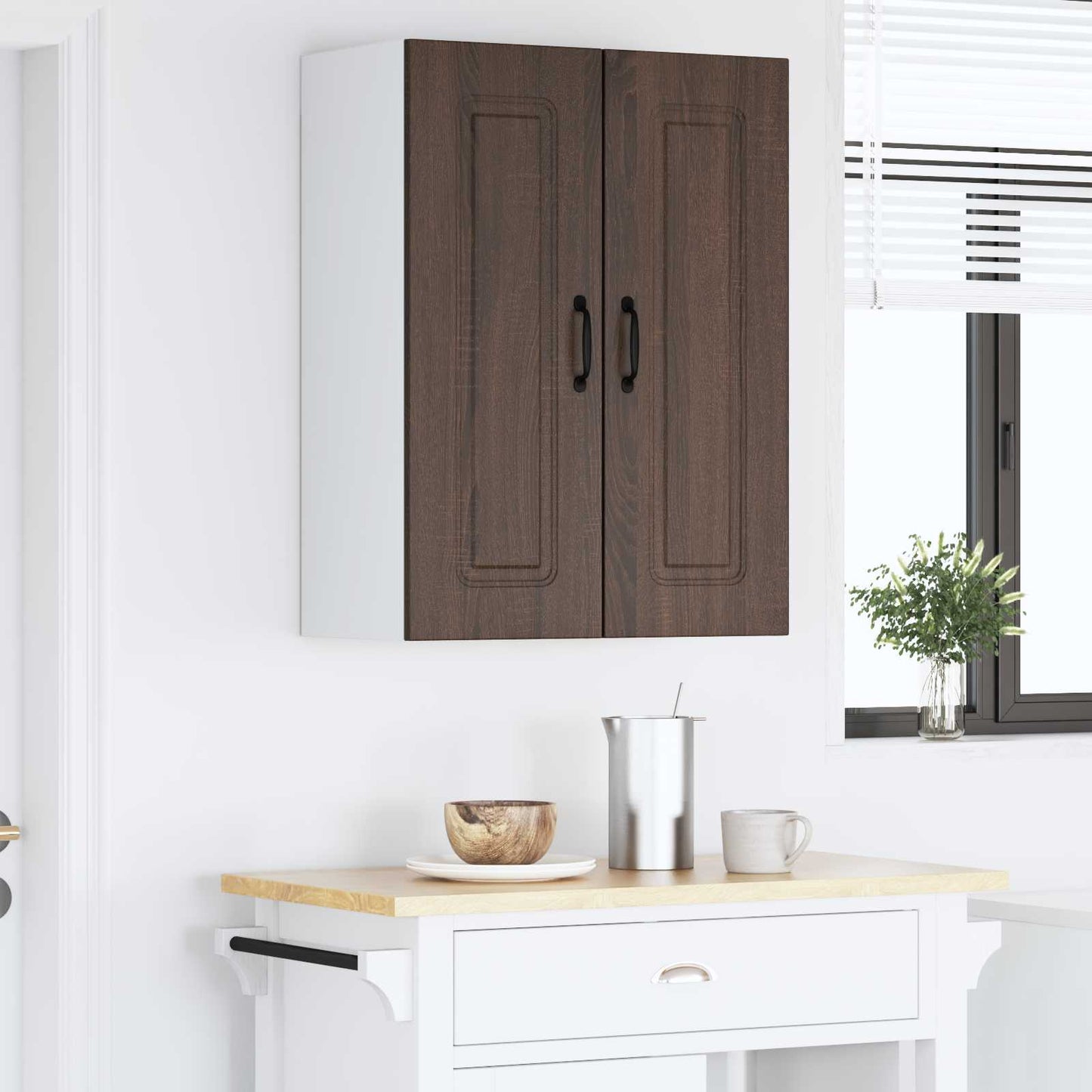 vidaXL Küchenschrank Kalmar Braun Eichen-Optik 60 x 31 x 80 cm
