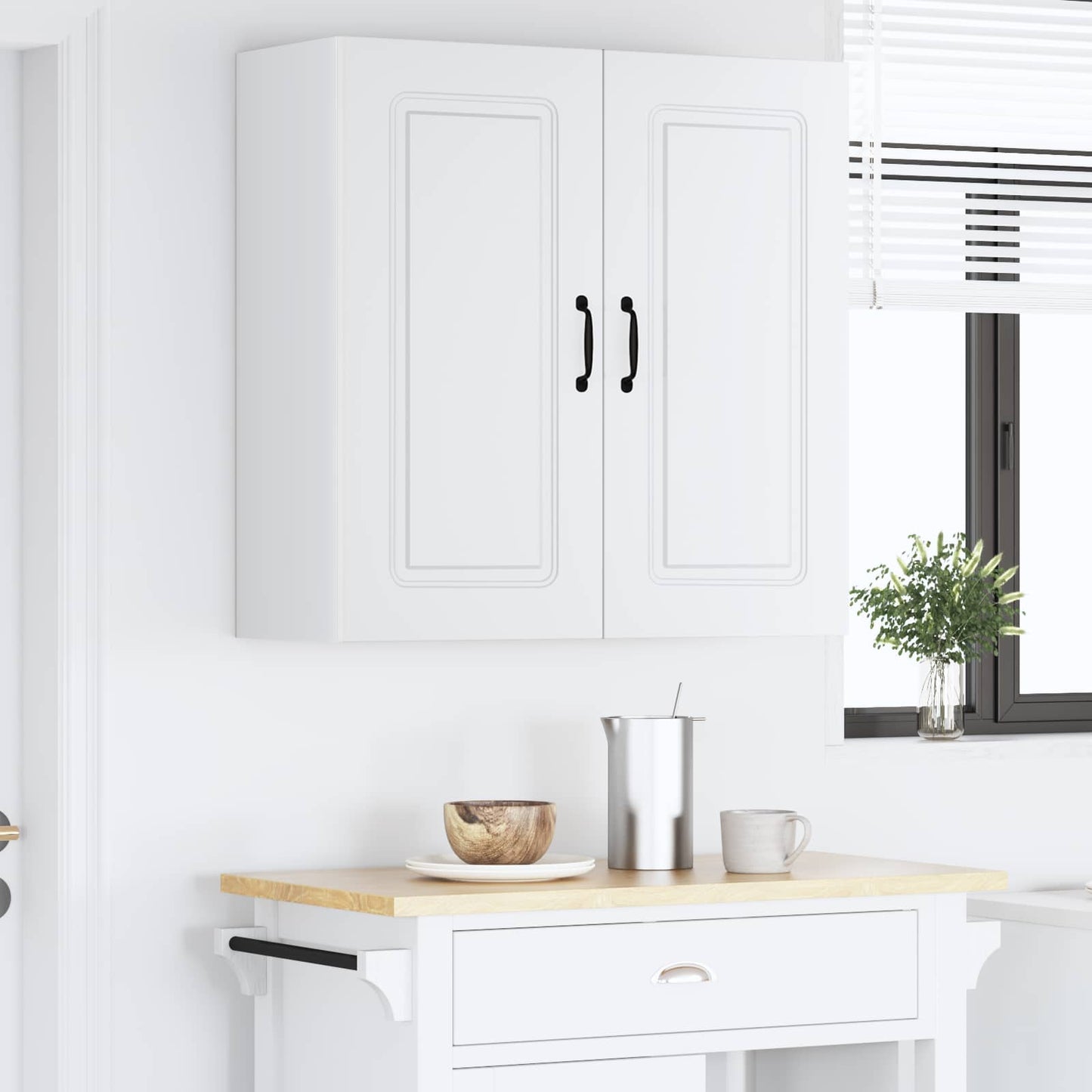 vidaXL Küchenschrank Kalmar Weiß 80 x 31 x 80 cm Holzwerkstoff