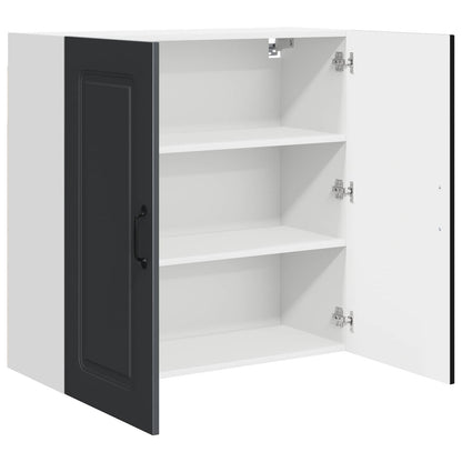 vidaXL Küchenschrank Kalmar Schwarz 80 x 31 x 80 cm Holzwerkstoff