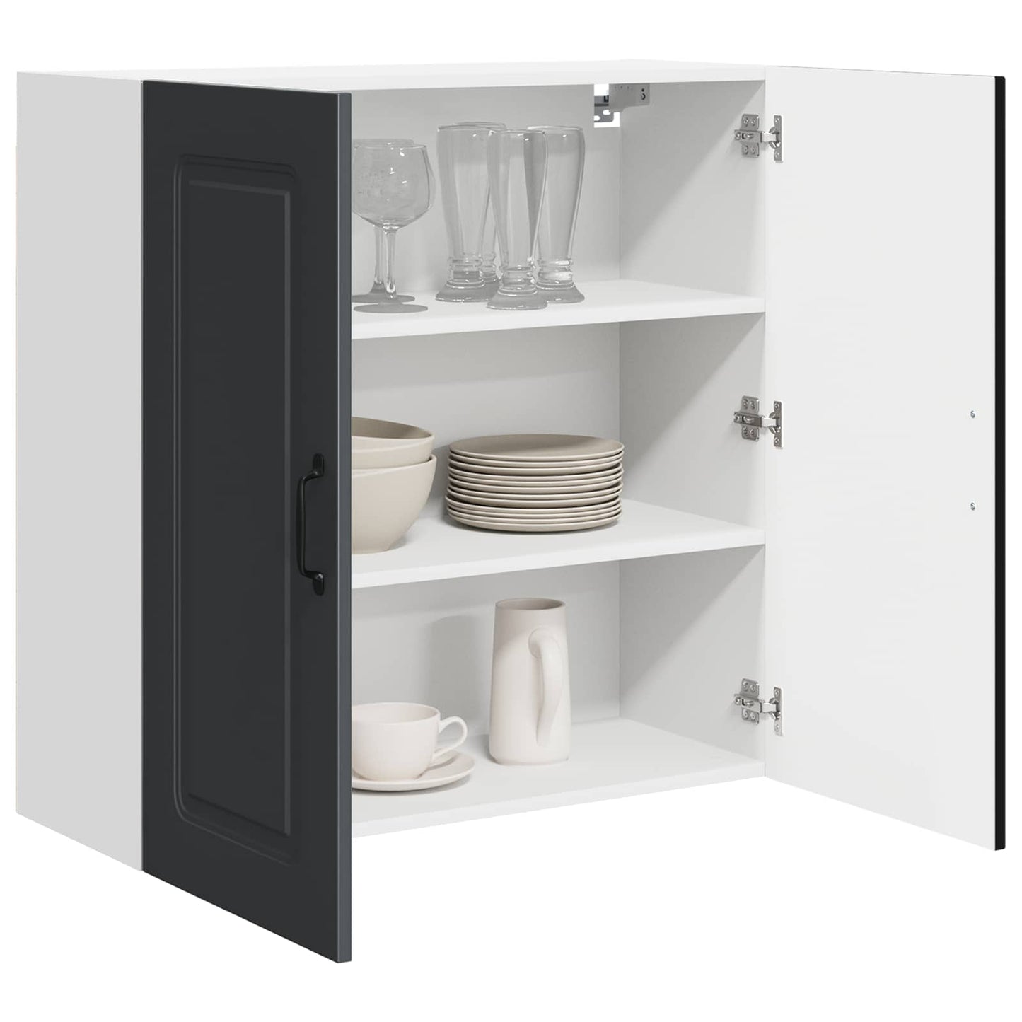 vidaXL Küchenschrank Kalmar Schwarz 80 x 31 x 80 cm Holzwerkstoff