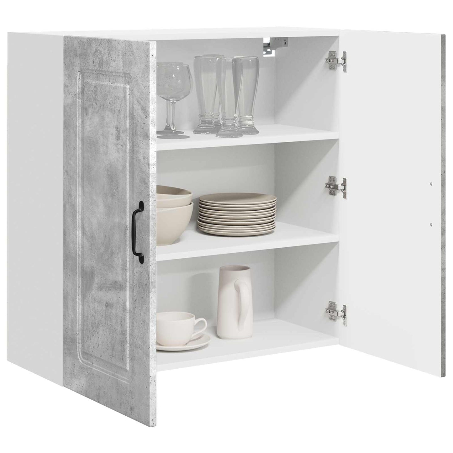 vidaXL Küchenschrank Kalmar Beton Grau 80 x 31 x 80 cm Holzwerkstoff