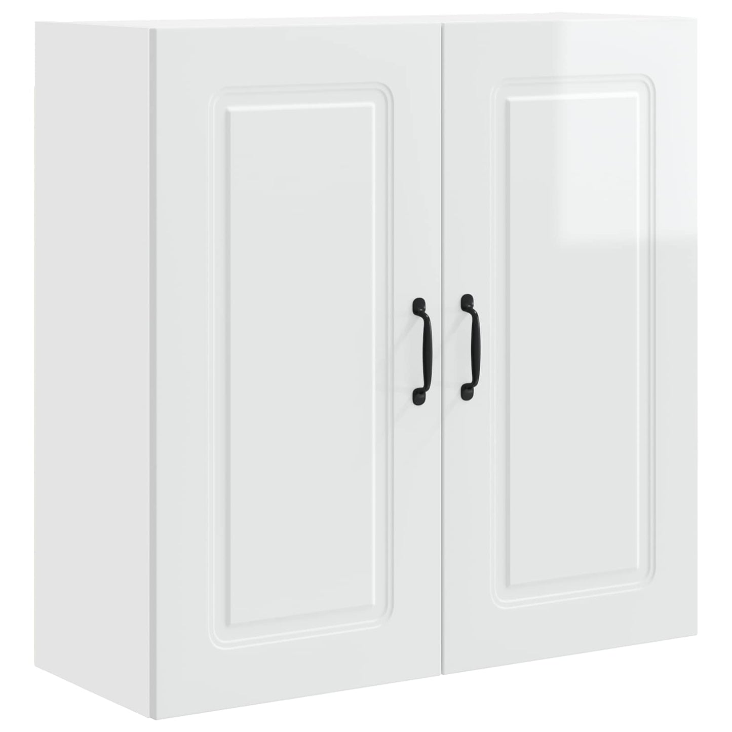vidaXL Küchenschrank Kalmar Hochglanz Weiß 80 x 31 x 80 cm