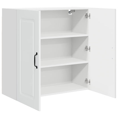vidaXL Küchenschrank Kalmar Hochglanz Weiß 80 x 31 x 80 cm