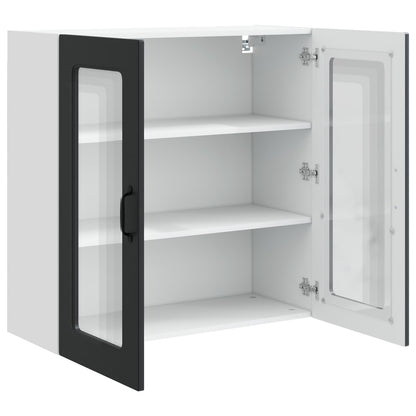 vidaXL Küchenschrank Kalmar Schwarz 80 x 31 x 80 cm Holzwerkstoff