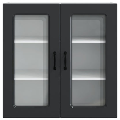 vidaXL Küchenschrank Kalmar Schwarz 80 x 31 x 80 cm Holzwerkstoff