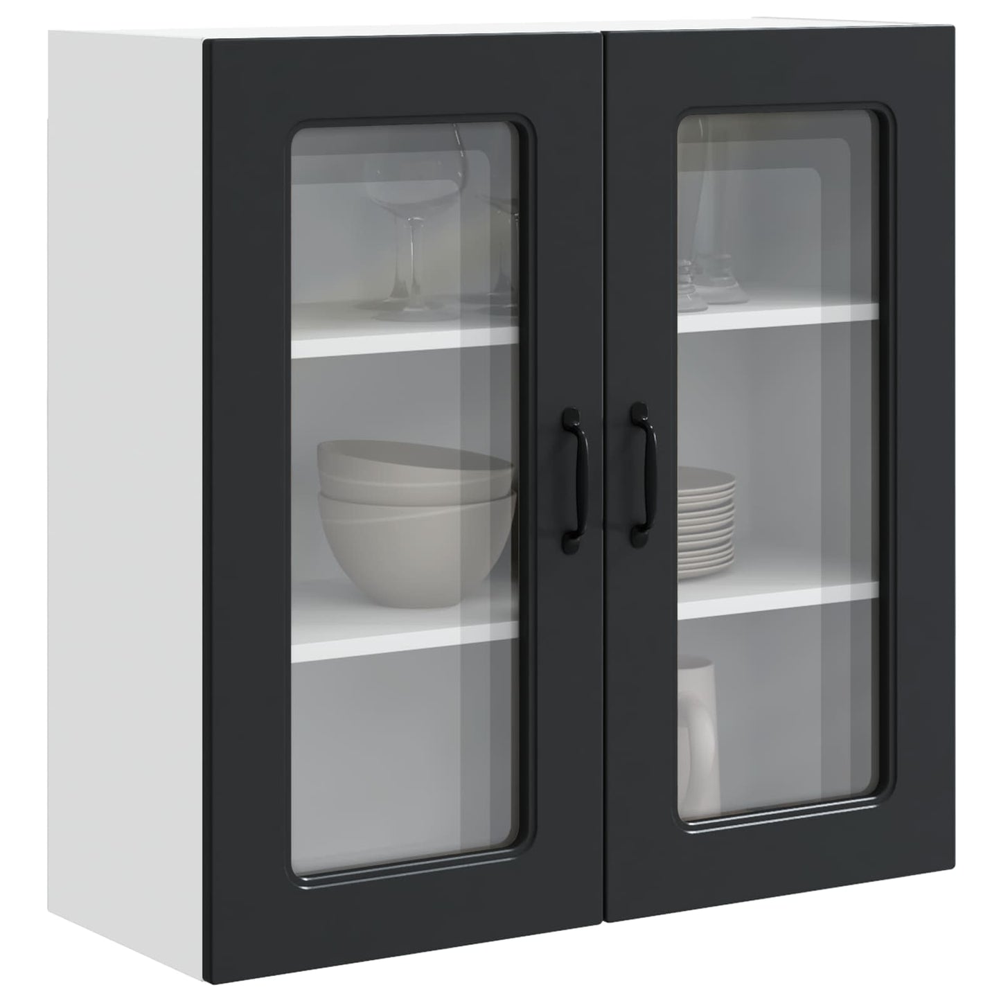 vidaXL Küchenschrank Kalmar Schwarz 80 x 31 x 80 cm Holzwerkstoff