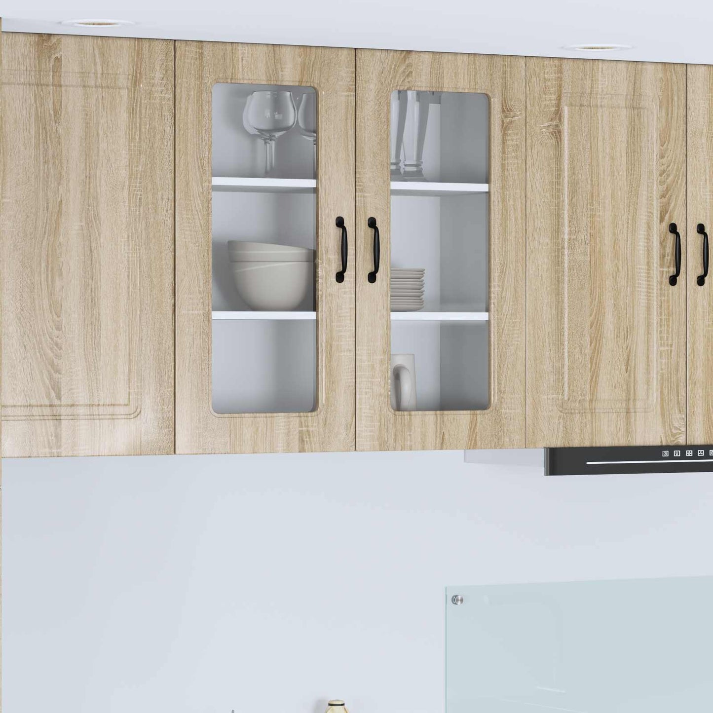 vidaXL Küchenschrank Kalmar Sonoma-Eiche 80 x 31 x 80 cm Holzwerkstoff