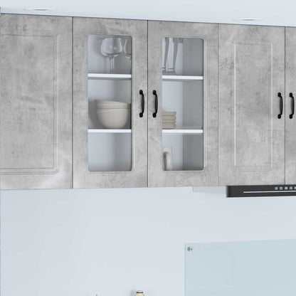 vidaXL Küchenschrank Kalmar Beton Grau 80 x 31 x 80 cm Holzwerkstoff