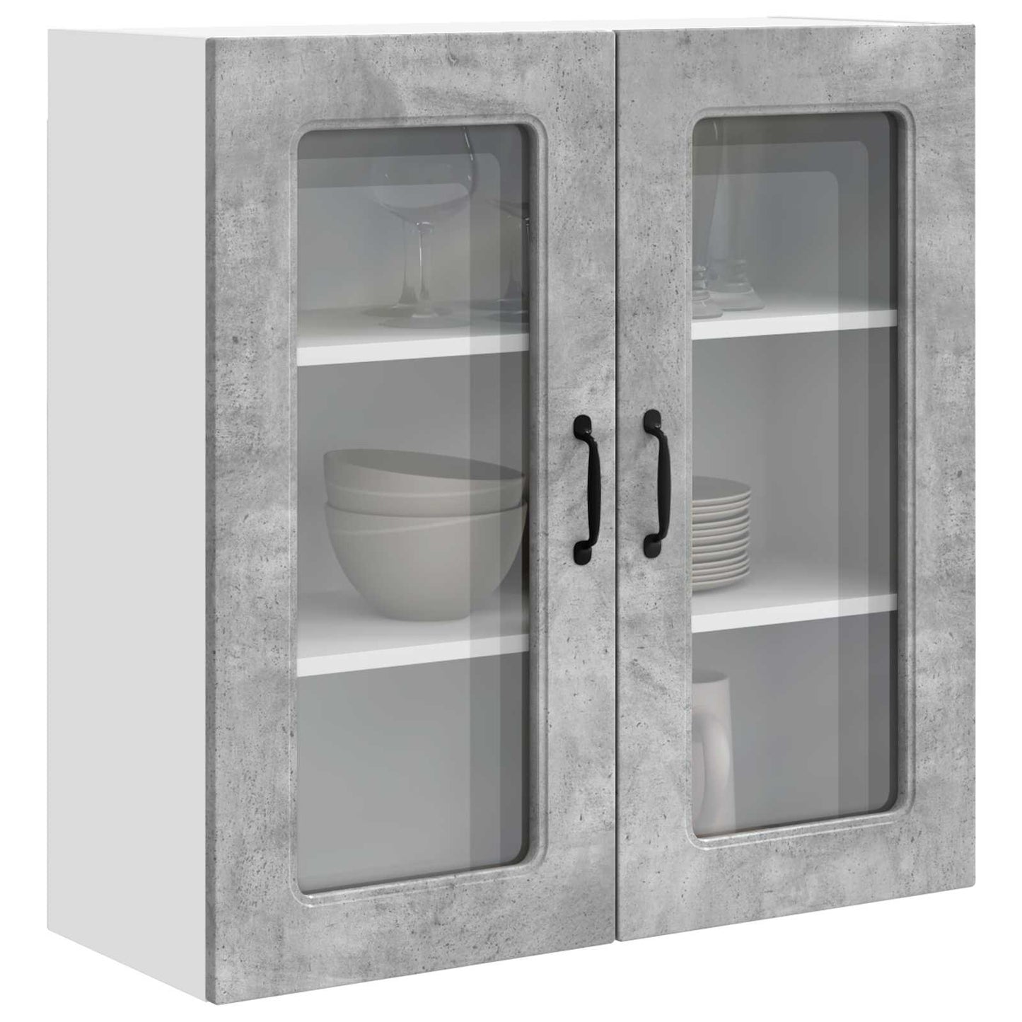 vidaXL Küchenschrank Kalmar Beton Grau 80 x 31 x 80 cm Holzwerkstoff