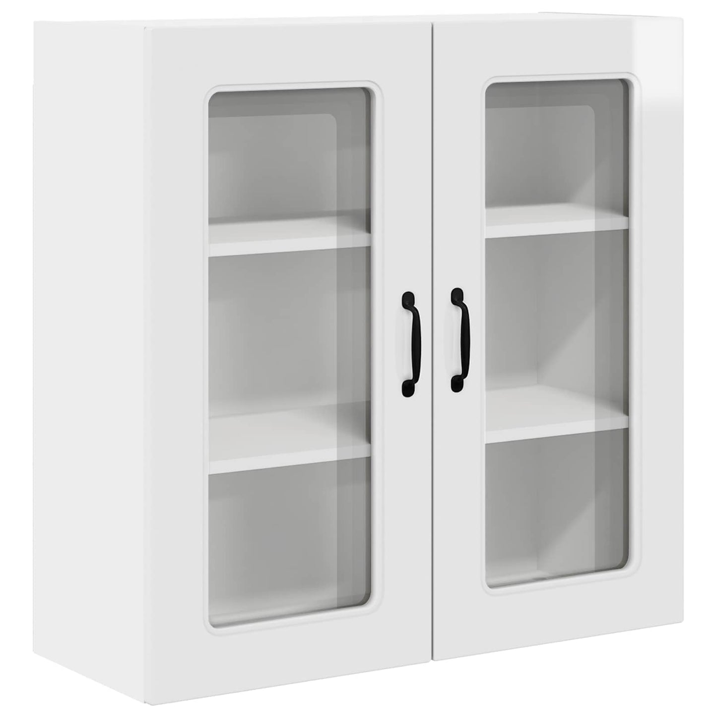 vidaXL Küchenschrank Kalmar Hochglanz Weiß 80 x 31 x 80 cm