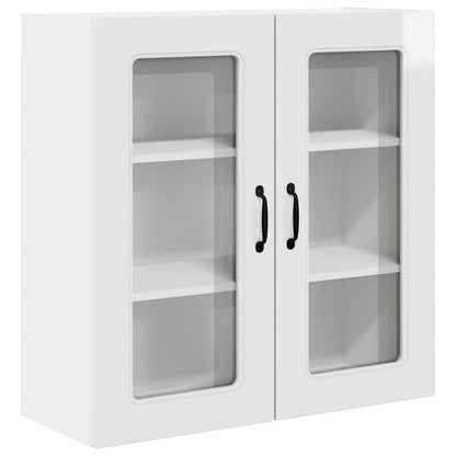vidaXL Küchenschrank Kalmar Hochglanz Weiß 80 x 31 x 80 cm