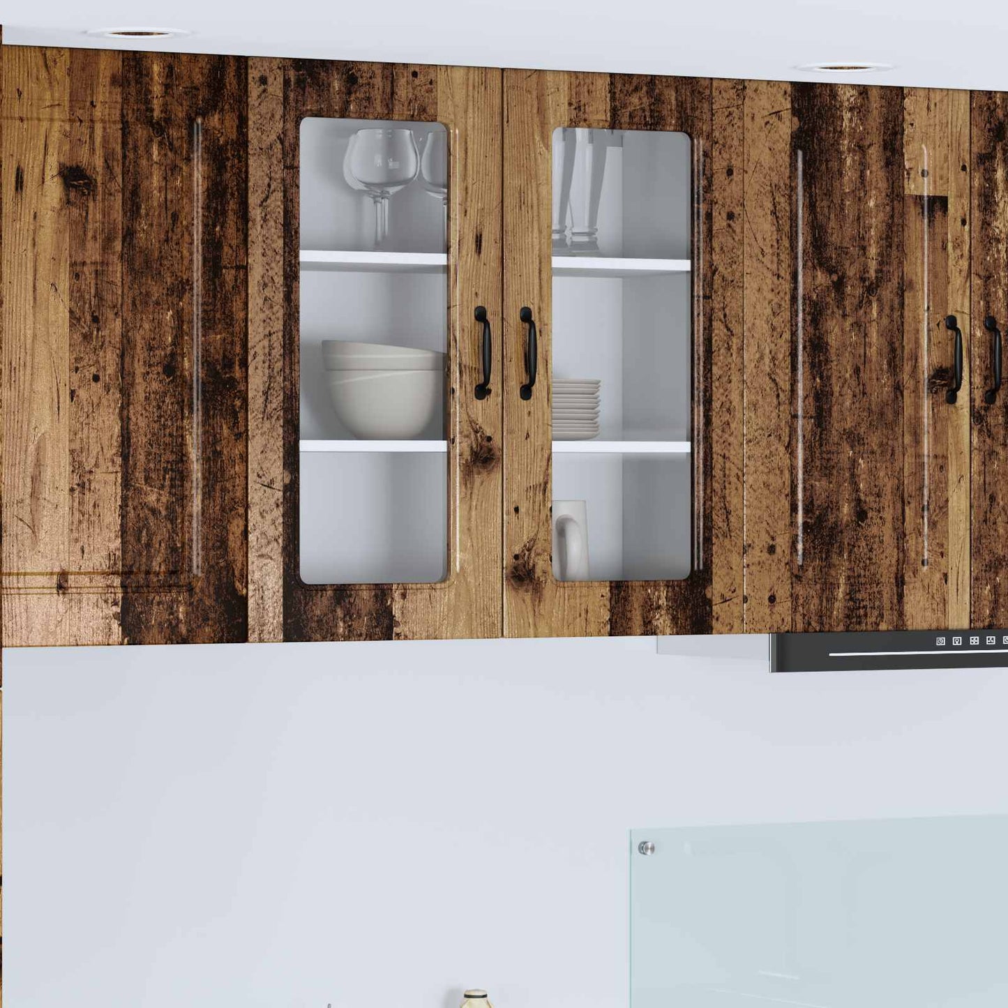 vidaXL Küchenschrank Kalmar Altholz 80 x 31 x 80 cm Holzwerkstoff