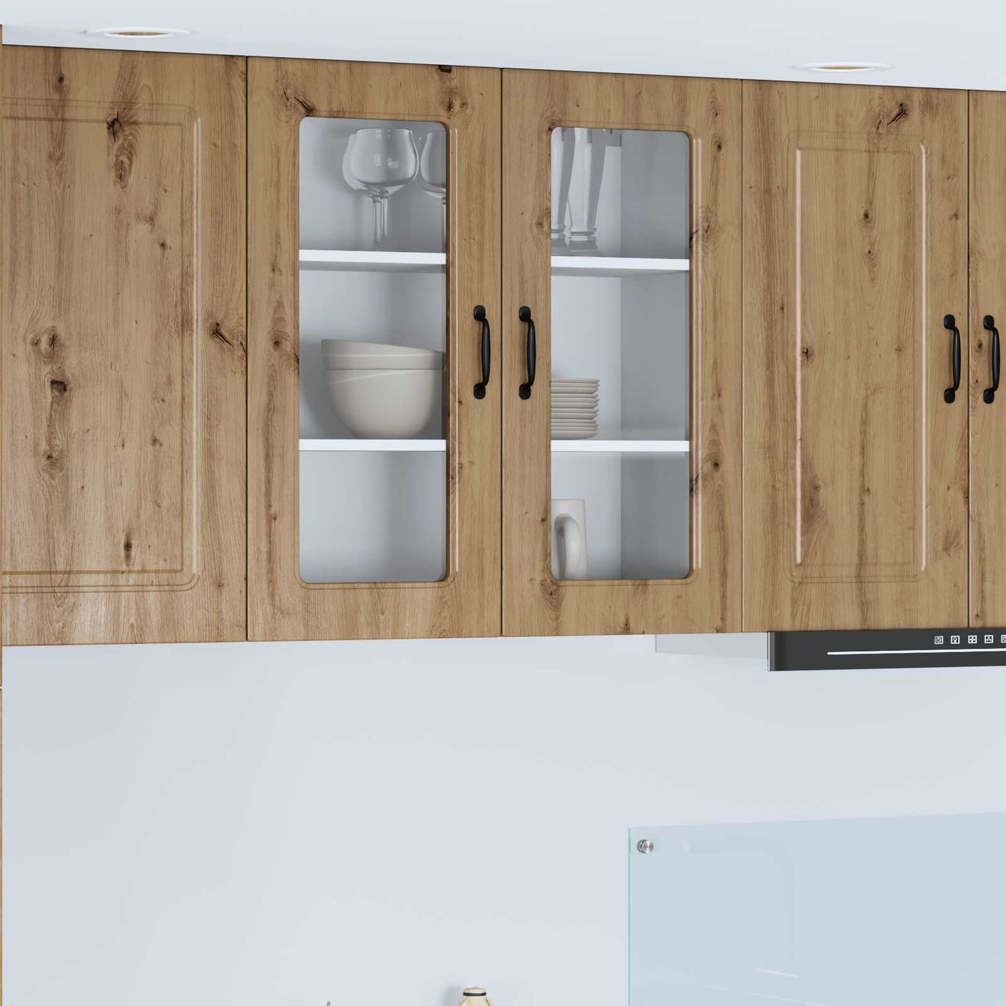 vidaXL Küchenschrank mit Speicher Kalmar Artisan-Eiche 80 x 31 x 80 cm