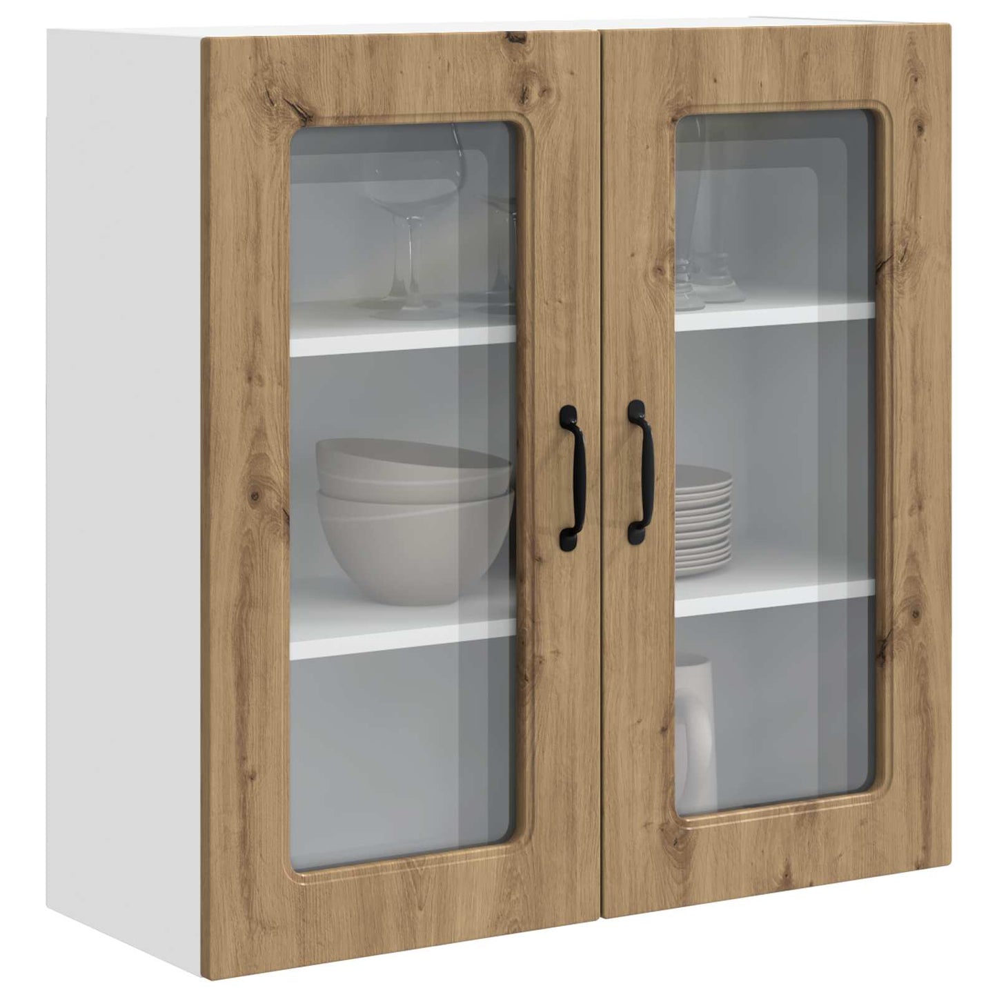 vidaXL Küchenschrank mit Speicher Kalmar Artisan-Eiche 80 x 31 x 80 cm