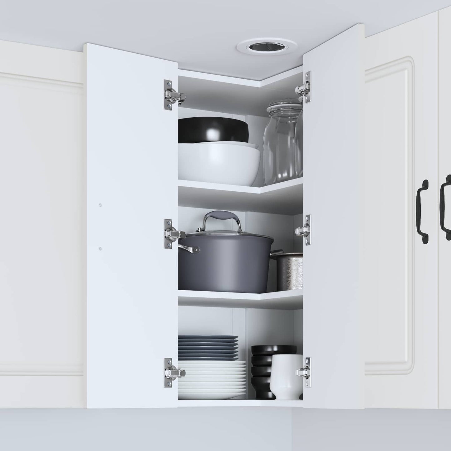 vidaXL Küchenschrank Kalmar Weiß 57 x 57 x 80 cm Holzwerkstoff