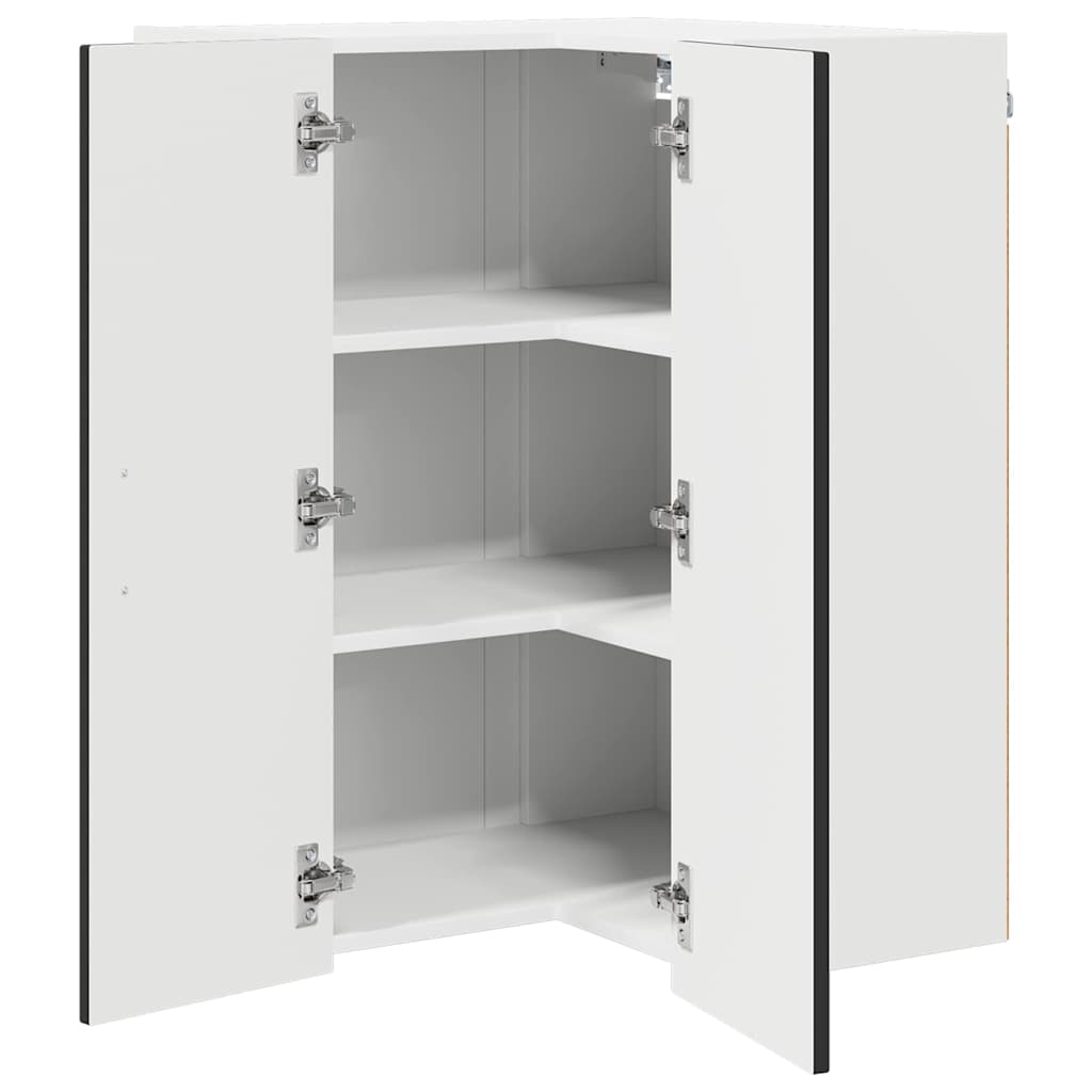 vidaXL Küchenschrank Kalmar Schwarz 57 x 57 x 80 cm Holzwerkstoff