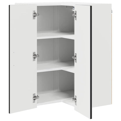 vidaXL Küchenschrank Kalmar Schwarz 57 x 57 x 80 cm Holzwerkstoff