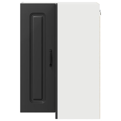 vidaXL Küchenschrank Kalmar Schwarz 57 x 57 x 80 cm Holzwerkstoff