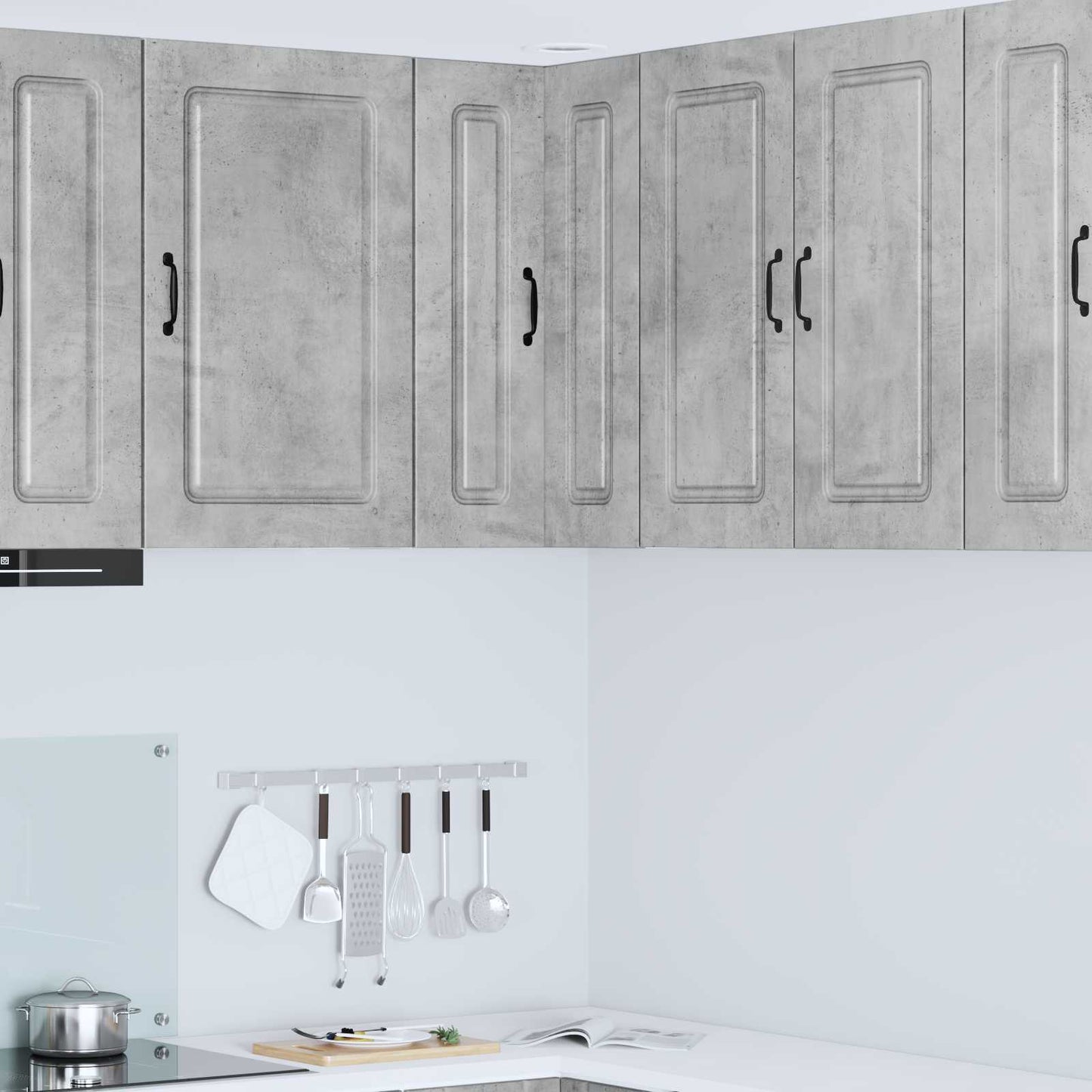 vidaXL Küchenschrank Kalmar Beton Grau 57 x 57 x 80 cm Holzwerkstoff