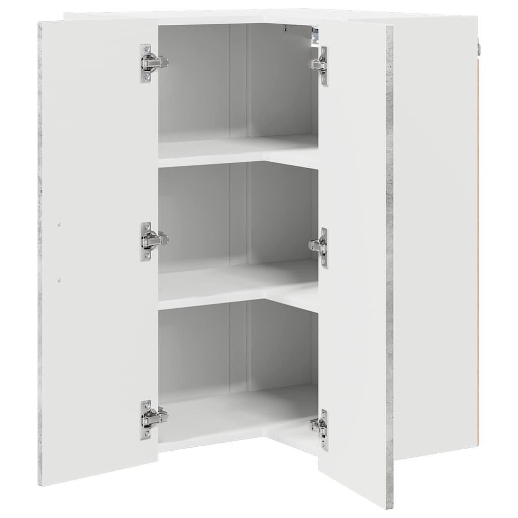 vidaXL Küchenschrank Kalmar Beton Grau 57 x 57 x 80 cm Holzwerkstoff