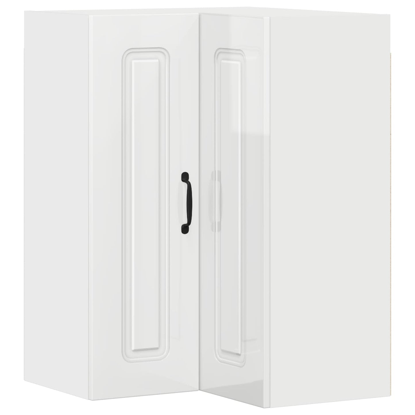 vidaXL Küchenschrank Kalmar Hochglanz Weiß 57 x 57 x 80 cm