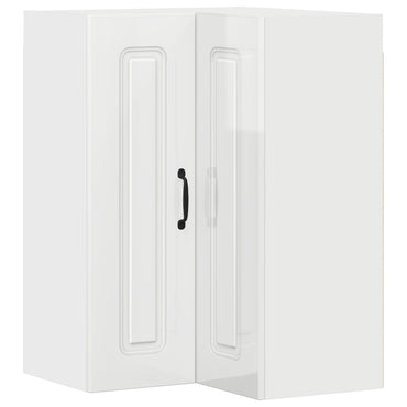 vidaXL Küchenschrank Kalmar Hochglanz Weiß 57 x 57 x 80 cm