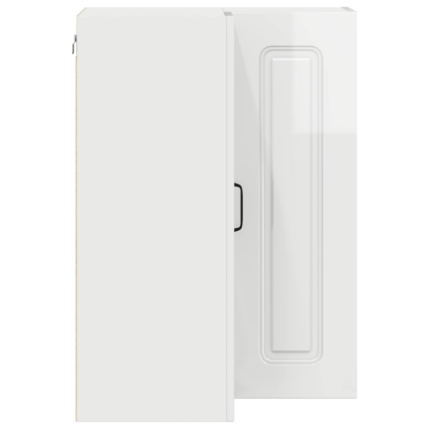 vidaXL Küchenschrank Kalmar Hochglanz Weiß 57 x 57 x 80 cm