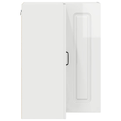 vidaXL Küchenschrank Kalmar Hochglanz Weiß 57 x 57 x 80 cm