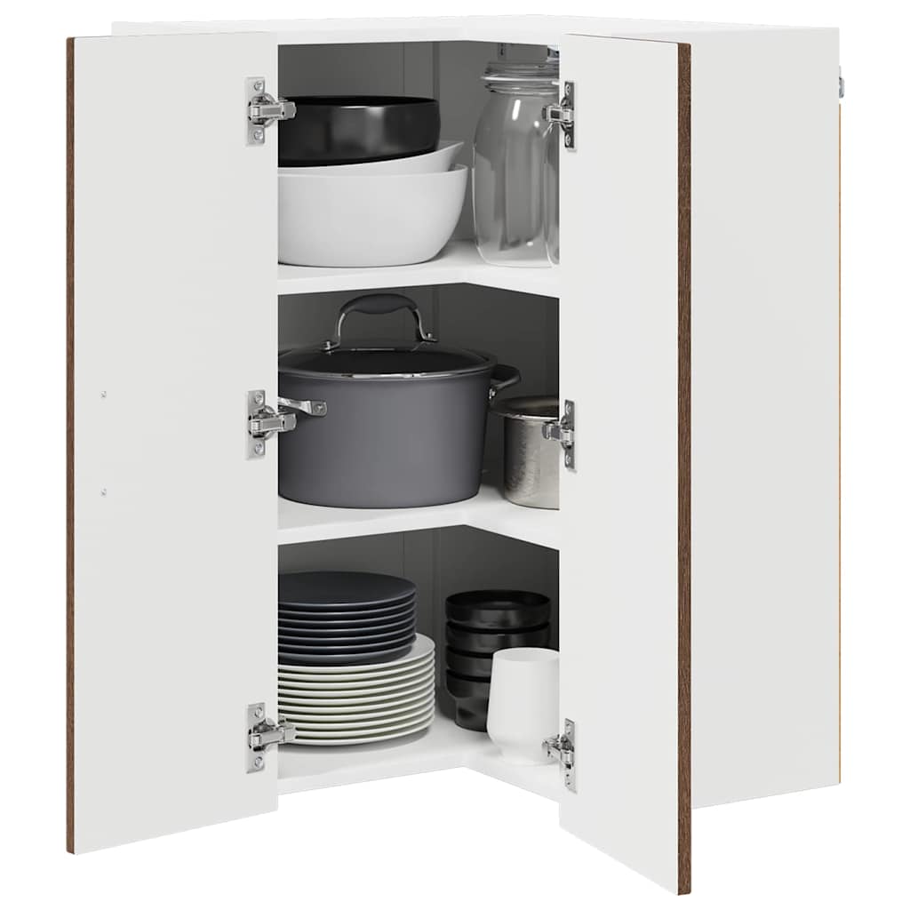 vidaXL Küchenschrank Kalmar Braun Eichen-Optik 57 x 57 x 80 cm