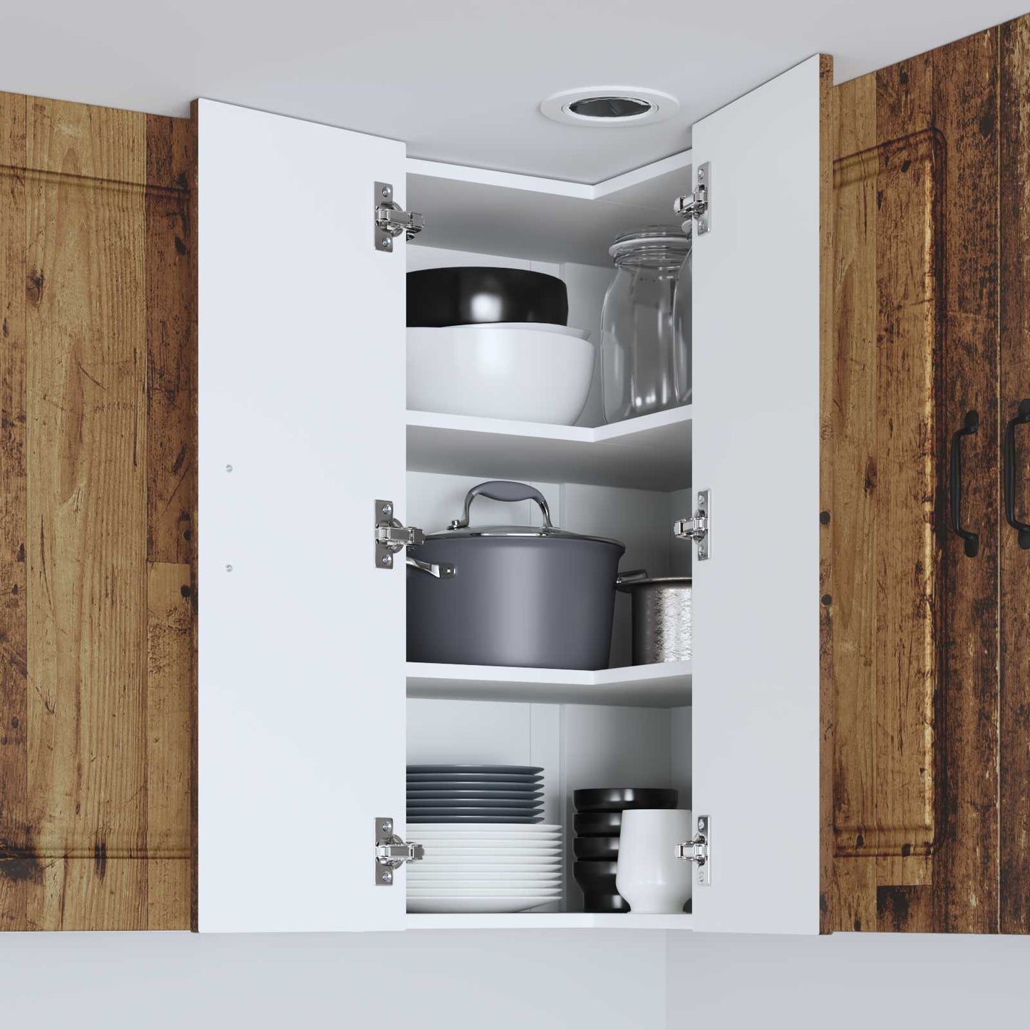 vidaXL Küchenschrank Kalmar Altholz 57 x 57 x 80 cm Holzwerkstoff