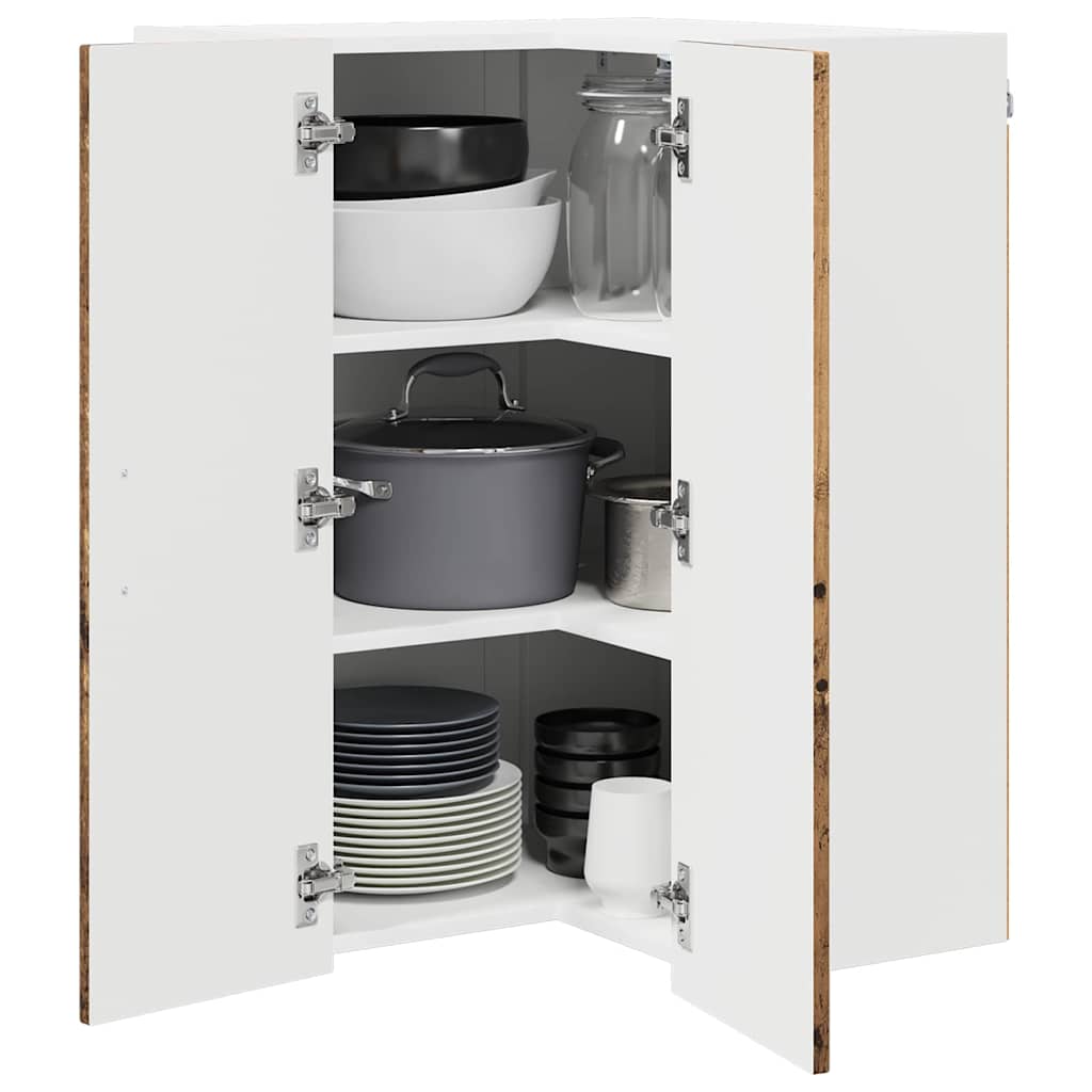 vidaXL Küchenschrank Kalmar Altholz 57 x 57 x 80 cm Holzwerkstoff