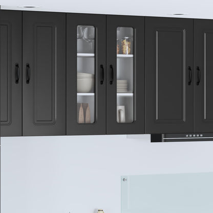 vidaXL Küchenschrank Kalmar Schwarz 60 x 31 x 80 cm Holzwerkstoff