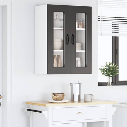 vidaXL Küchenschrank Kalmar Schwarz 60 x 31 x 80 cm Holzwerkstoff