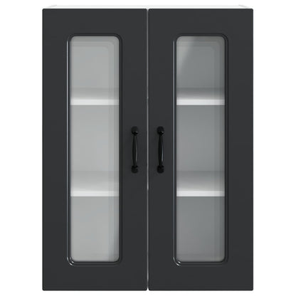 vidaXL Küchenschrank Kalmar Schwarz 60 x 31 x 80 cm Holzwerkstoff