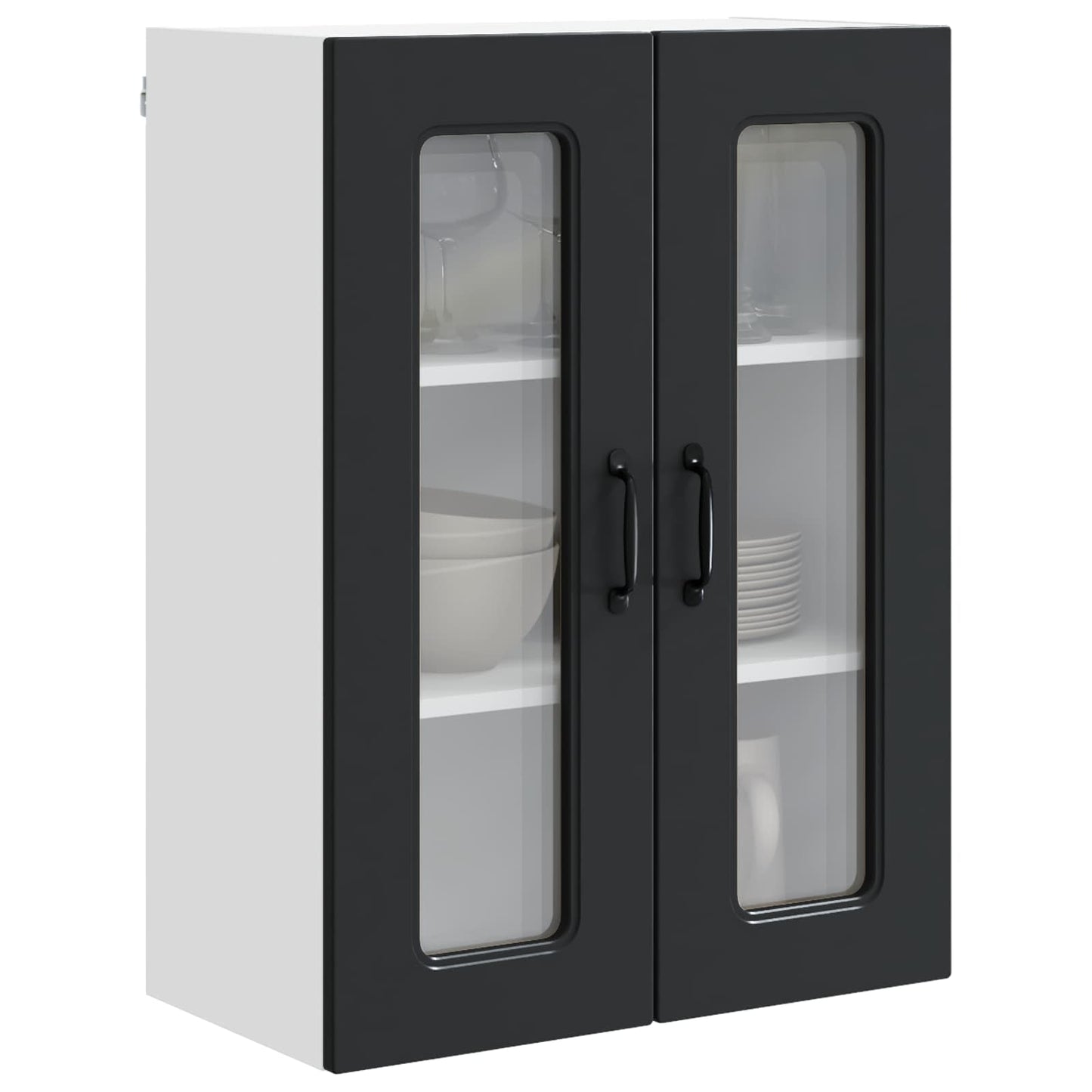 vidaXL Küchenschrank Kalmar Schwarz 60 x 31 x 80 cm Holzwerkstoff