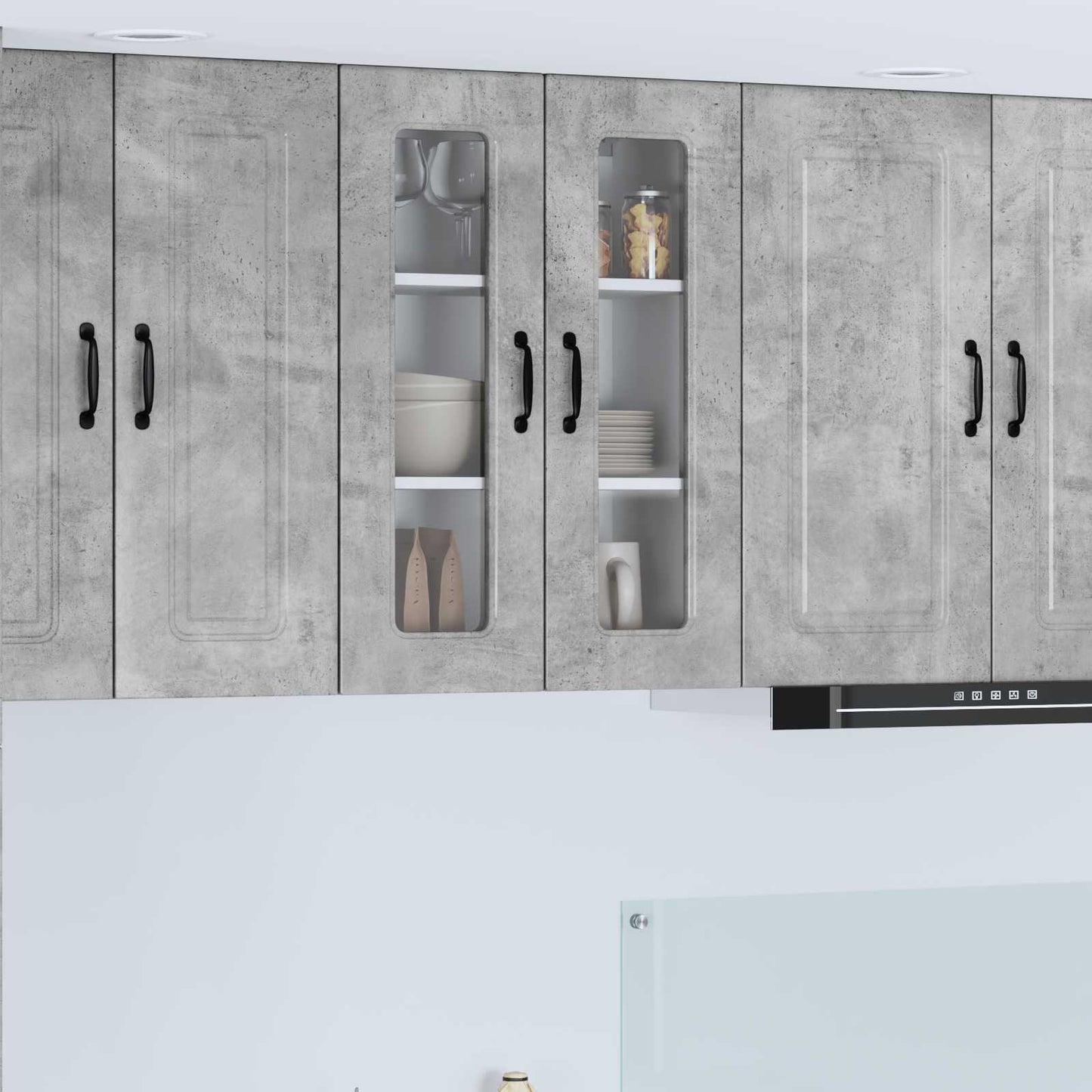 vidaXL Küchenschrank Kalmar Beton Grau 60 x 31 x 80 cm Holzwerkstoff