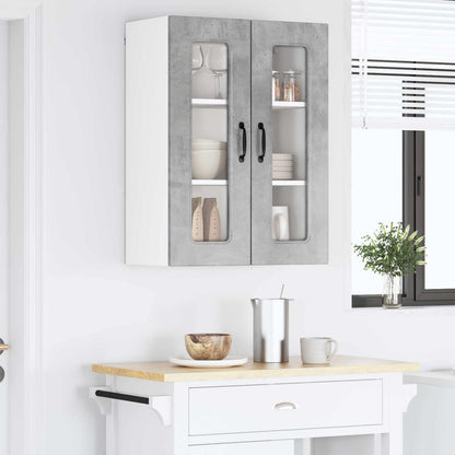vidaXL Küchenschrank Kalmar Beton Grau 60 x 31 x 80 cm Holzwerkstoff