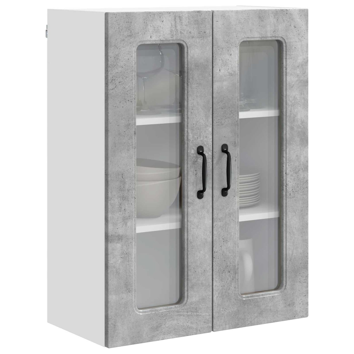 vidaXL Küchenschrank Kalmar Beton Grau 60 x 31 x 80 cm Holzwerkstoff