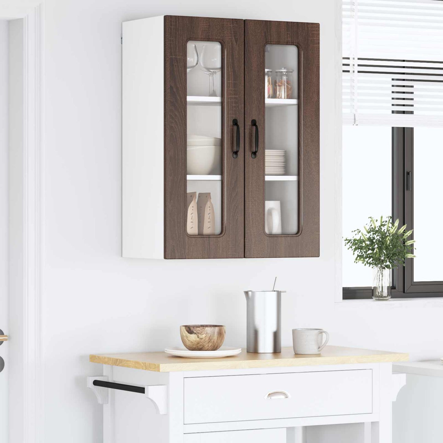 Küchenschrank Kalmar Braun Eichen-Optik 60 x 31 x 80 cm