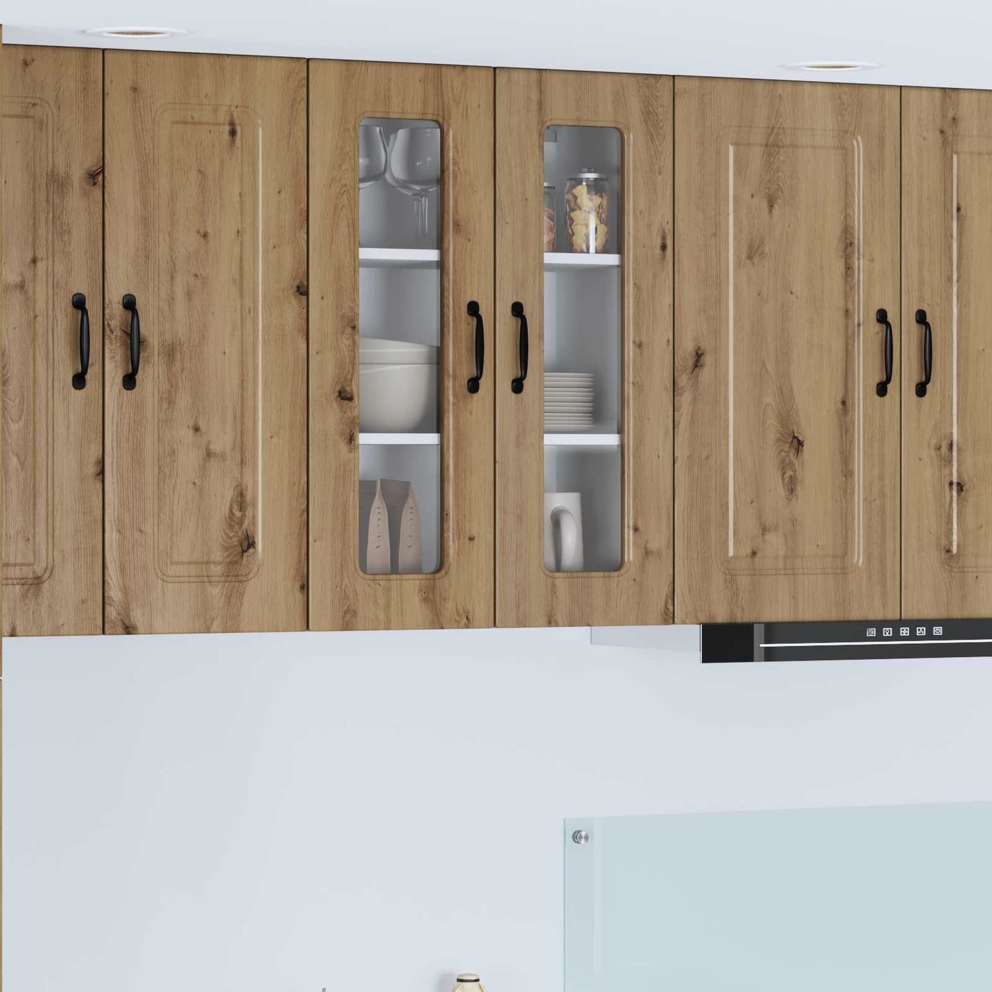 vidaXL Küchenschrank mit Speicher Kalmar Artisan-Eiche 60 x 31 x 80 cm