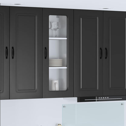 vidaXL Küchenschrank Kalmar Schwarz 40 x 31 x 100 cm Holzwerkstoff