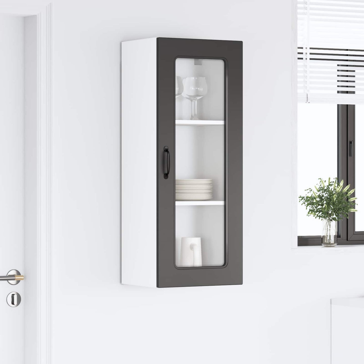 vidaXL Küchenschrank Kalmar Schwarz 40 x 31 x 100 cm Holzwerkstoff