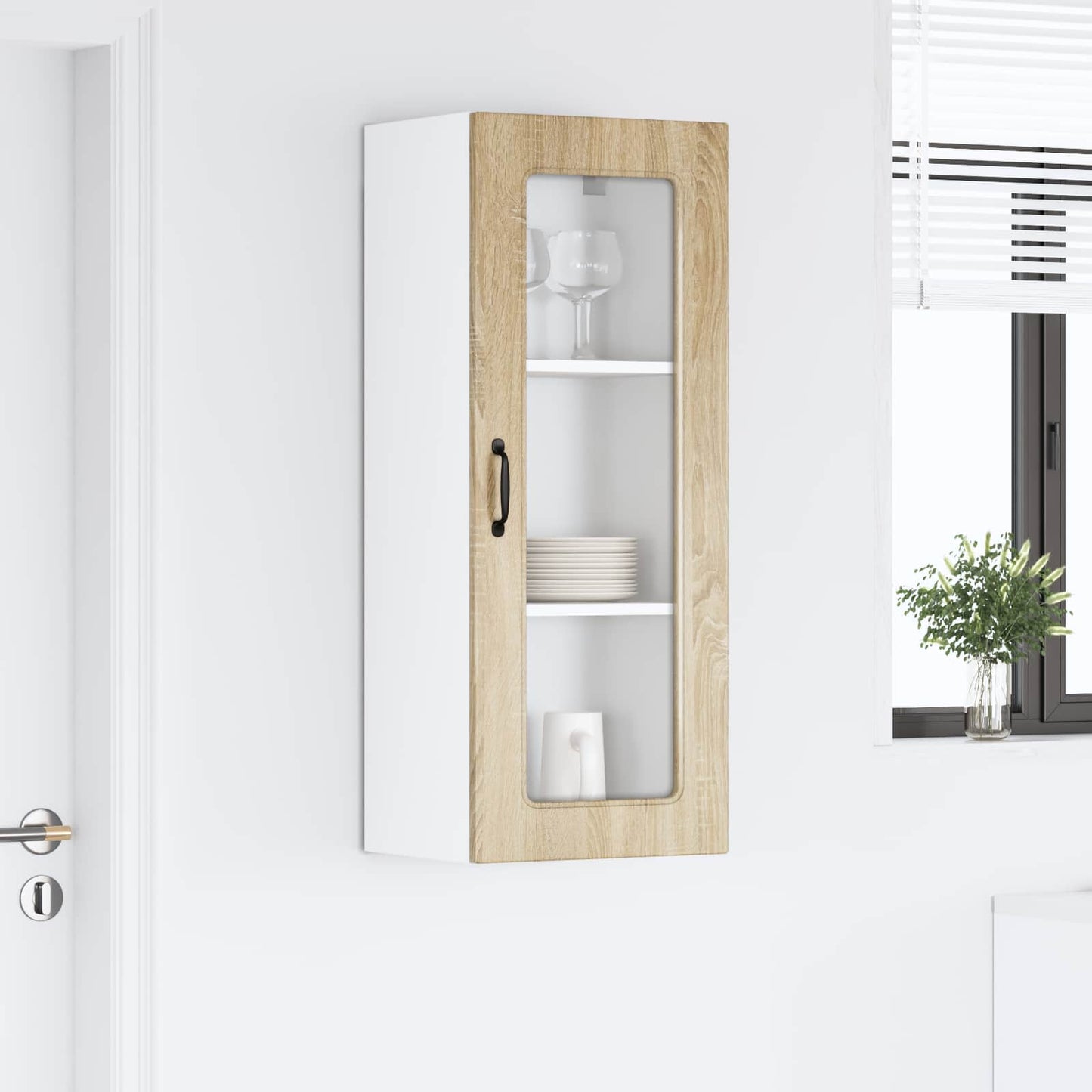 vidaXL Küchenschrank mit Speicher Kalmar Sonoma-Eiche 40 x 31 x 100 cm