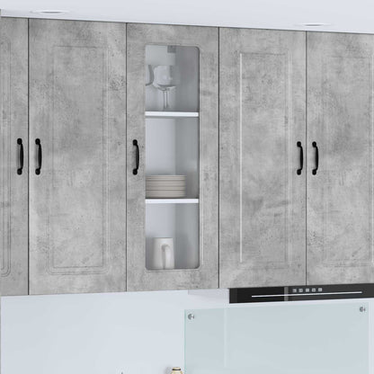 vidaXL Küchenschrank Kalmar Beton Grau 40 x 31 x 100 cm Holzwerkstoff