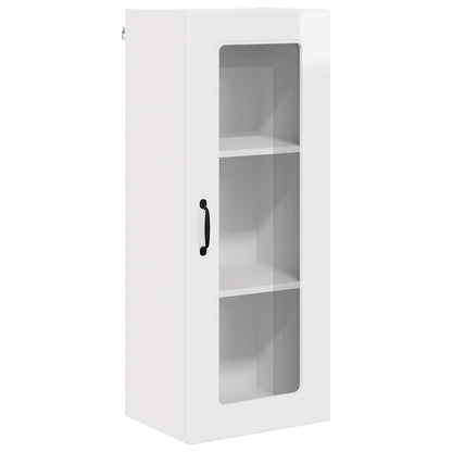 vidaXL Küchenschrank Kalmar Hochglanz Weiß 40 x 31 x 100 cm