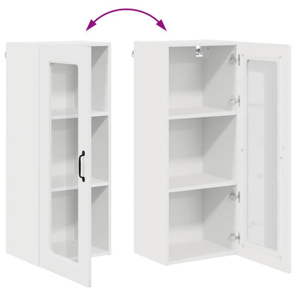 vidaXL Küchenschrank Kalmar Hochglanz Weiß 40 x 31 x 100 cm