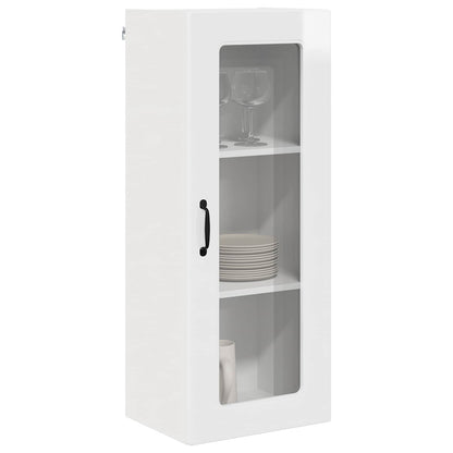 vidaXL Küchenschrank Kalmar Hochglanz Weiß 40 x 31 x 100 cm