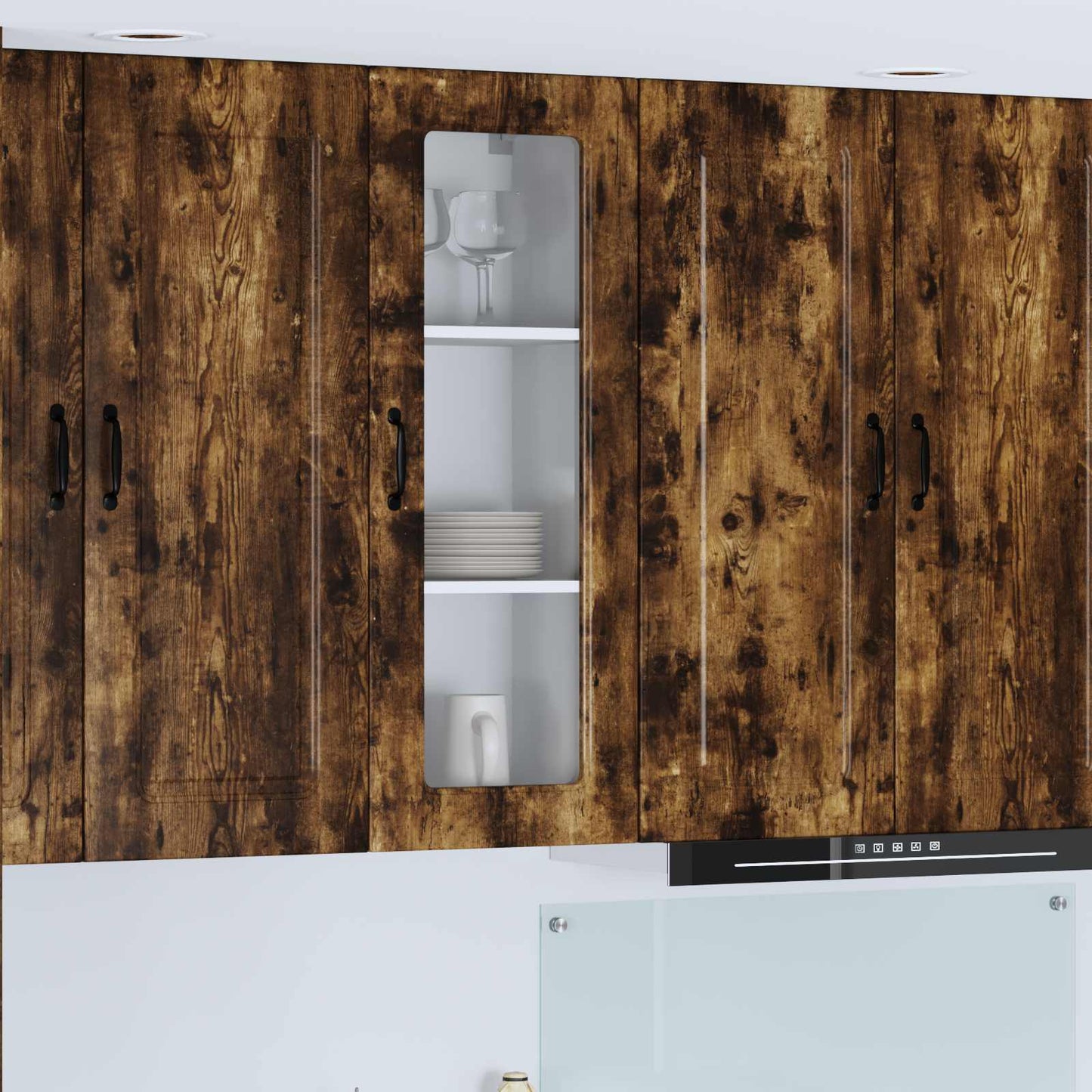 vidaXL Küchenschrank Kalmar Geräucherte Eiche 40 x 31 x 100 cm