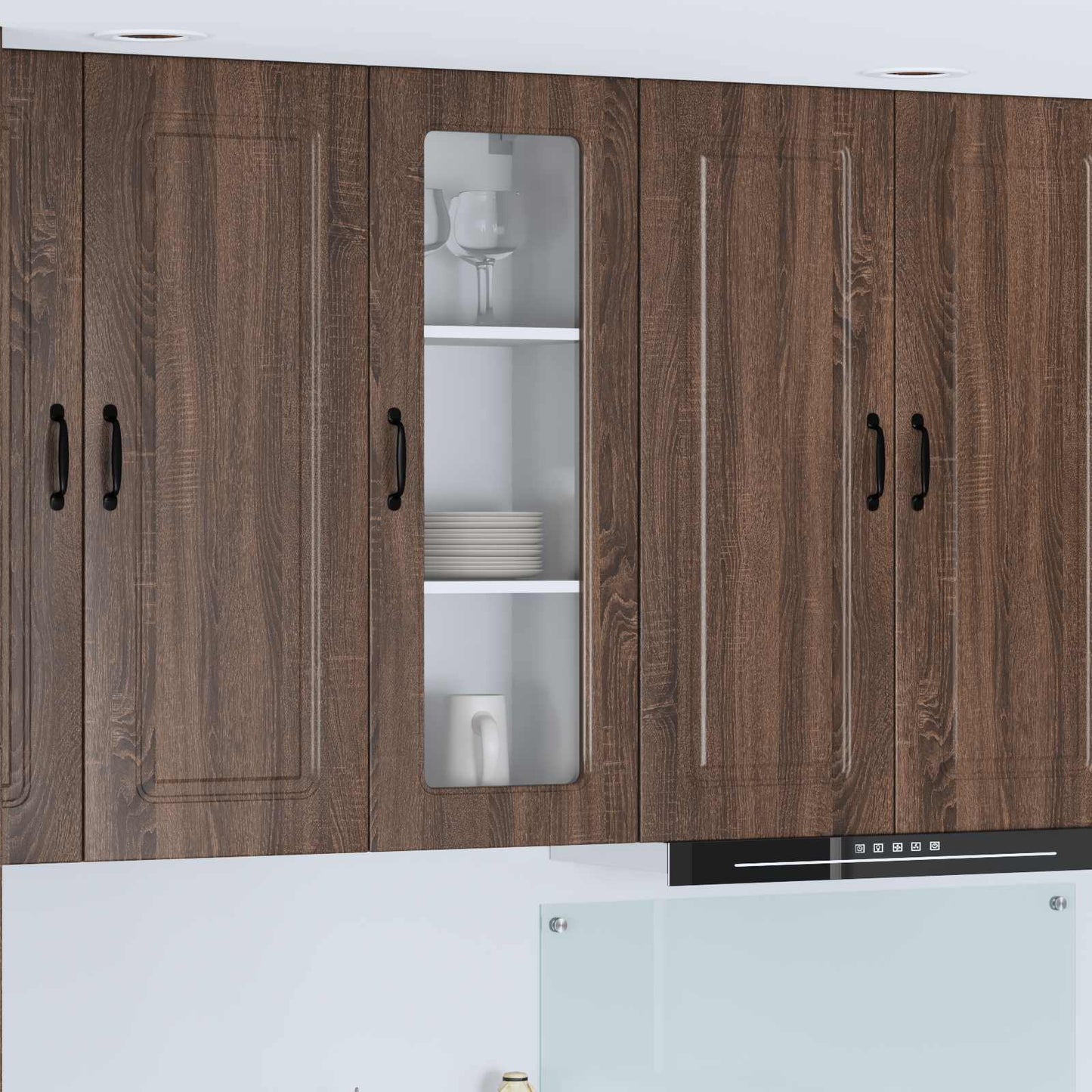 vidaXL Küchenschrank Kalmar Braun Eichen-Optik 40 x 31 x 100 cm